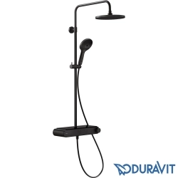 Duravit - Duravit TH 1050 Termostatik Duş Bataryalı Duş Sistemi, Mat Siyah