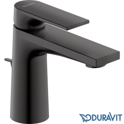 Duravit - Duravit Tulum Lavabo Bataryası, Sifon Kumandalı, Mat Siyah (S Boy)
