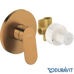 Duravit - Duravit Wave Ankastre Duş Bataryası, Fırçalı Bakır
