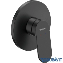 Duravit - Duravit Wave Ankastre Duş Bataryası, Mat Siyah - WA4210007046