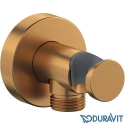 Duravit - Duravit Wave Ankastre Banyo Bataryası, Tepe ve El Duşu Seti, Fırçalı Bakır