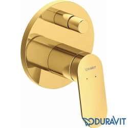Duravit - Duravit Wave Ankastre Banyo Bataryası, Tepe ve El Duşu Seti, Altın