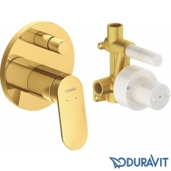 Duravit - Duravit Wave Ankastre Banyo Bataryası, Tepe ve El Duşu Seti, Altın