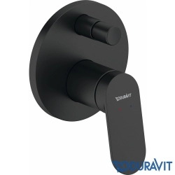 Duravit - Duravit Wave Ankastre Banyo Bataryası, Tepe ve El Duşu Seti, Mat Siyah