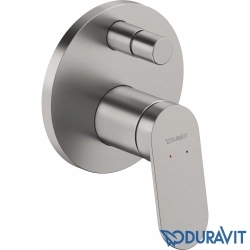 Duravit - Duravit Wave Ankastre Banyo Bataryası, Tepe ve El Duşu Seti, Paslanmaz Çelik