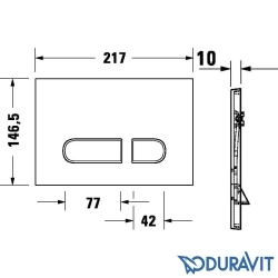 Duravit - Duravit A1 Kumanda Paneli, Parlak Altın