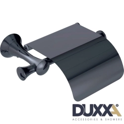 Duxxa - Duxxa Art Deluxe Kapaklı Tuvalet Kağıtlığı, Titan