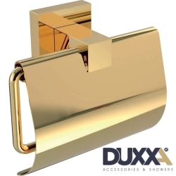 Duxxa - Duxxa Q1 Kapaklı Tuvalet Kağıtlığı, Altın