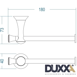 Duxxa - Duxxa Art Deluxe Tuvalet Kağıtlığı, Altın