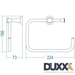 Duxxa - Duxxa Art Deluxe Yuvarlak Havluluk, Titan