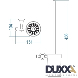 Duxxa - Duxxa Art Deluxe Tuvalet Fırçalığı, Antik Bakır