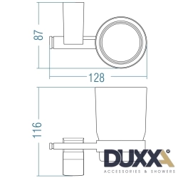 Duxxa - Duxxa F1 Diş Fırçalığı, Mat Siyah
