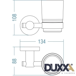Duxxa - Duxxa Arya Diş Fırçalığı, Mat Siyah