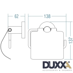 Duxxa - Duxxa Arya Kapaklı Tuvalet Kağıtlığı, Altın