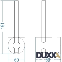 Duxxa - Duxxa Arya Yedek Bekletme Tuvalet Kağıtlığı, Altın