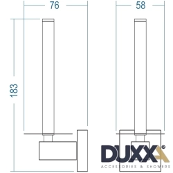 Duxxa - Duxxa Q1 Yedek Bekletme Tuvalet Kağıtlığı