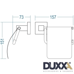 Duxxa - Duxxa Q1 Kapaklı Tuvalet Kağıtlığı