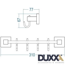Duxxa - Duxxa Q1 Dörtlü Set Askılık