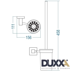 Duxxa - Duxxa Q1 Tuvalet Fırçalığı, Mat Siyah
