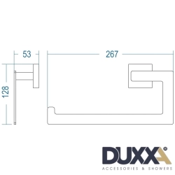 Duxxa - Duxxa S-Line Kağıt Havluluk, Mat Siyah