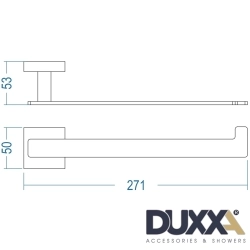 Duxxa - Duxxa S-Line Kağıt Havluluk, Mat Siyah