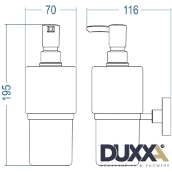 Duxxa - Duxxa Proje Neo Sıvı Sabunluk, Mat Siyah