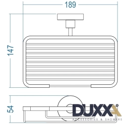 Duxxa - Duxxa Proje Neo Rozetli Süngerlik, Mat Siyah