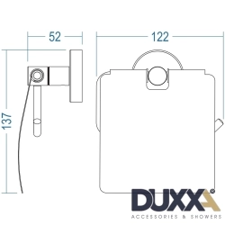 Duxxa - Duxxa Proje Neo Kapaklı Tuvalet Kağıtlığı