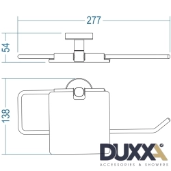 Duxxa - Duxxa Proje Neo Kapaklı Kağıt Havluluk, Mat Siyah