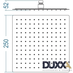 Duxxa - Duxxa Slim 25 Tepe Duşu, 25x25 2mm