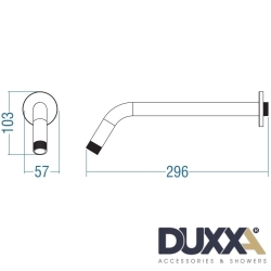 Duxxa - Duxxa Duvardan Duş Dirseği, 30 cm