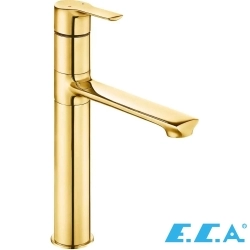 E.C.A - ECA Luna Tezgah Üstü Lavabo Bataryası, Altın