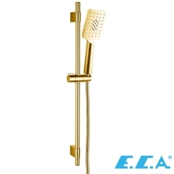 E.C.A - ECA Tiera Plus Sürgülü Duş Takımı, 3 Fonksiyonlu, Altın