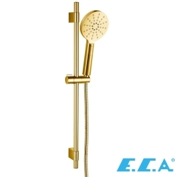E.C.A - ECA Purity Plus Sürgülü Duş Takımı, 3 Fonksiyonlu, Altın