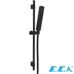 E.C.A - ECA Life Sürgülü Duş Takımı, 1 Fonksiyonlu, Mat Siyah - 102146777C1
