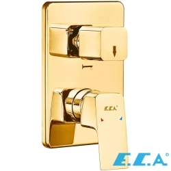 E.C.A - ECA Tiera Ankastre Banyo Bataryası (Sıva Üstü Grubu) 3 Yollu, Altın