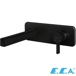 E.C.A - ECA Life Ankastre Lavabo Bataryası (Sıva Üstü Grubu), Mat Siyah