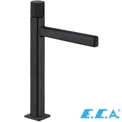 E.C.A - ECA Life Ecotechnology Tezgah Üstü Lavabo Bataryası, Mat Siyah