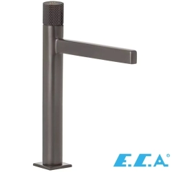 E.C.A - ECA Life Ecotechnology Tezgah Üstü Lavabo Bataryası, Mat Antrasit