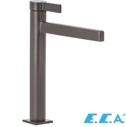 E.C.A - ECA Life Ecotechnology Tezgah Üstü Lavabo Bataryası, Mat Antrasit