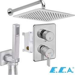 E.C.A - ECA Life 2 Yollu Ankastre Banyo Bataryası, Kare Tepe ve El Duşu Seti