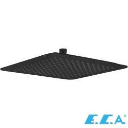 E.C.A - ECA Life 2 Yollu Ankastre Banyo Bataryası, Kare Tepe ve El Duşu Seti, Mat Siyah