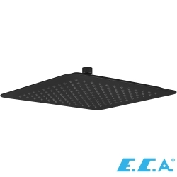 E.C.A - ECA Life 3 Yollu Ankastre Banyo Bataryası, Kare Tepe ve El Duşu, Çıkış Ucu Seti, Mat Siyah