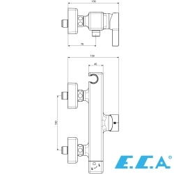 E.C.A - ECA Life Banyo Bataryası, Mat Siyah