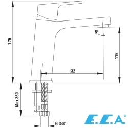 E.C.A - ECA Tiera Lavabo Bataryası, Altın