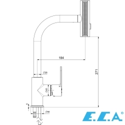 E.C.A - ECA Nita Spiralli Eviye Bataryası, 3 Akışlı