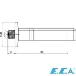 E.C.A - ECA Life Çıkış Ucu, Mat Antrasit