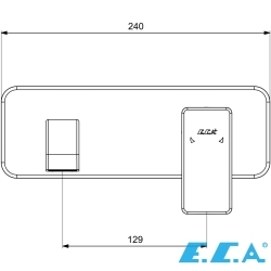 E.C.A - ECA Royal Ankastre Lavabo Bataryası (Sıva Üstü Grubu)