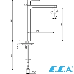 E.C.A - ECA Dream Tezgah Üstü Lavabo Bataryası