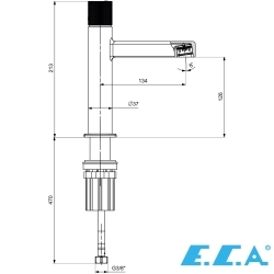 E.C.A - ECA Life Ecotechnology Lavabo Bataryası, Altın